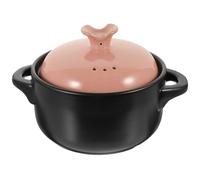 CLISPEED Casseruola in Ceramica Resistente Alte Temperature 2500 Ml con Doppio Manico Pentola da Cucina per Stufati e Brodi Risparmio Gas Adatta Piani Cottura a Gas e Ristoranti