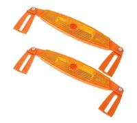 CLISPEED Catarifrangenti per Ruote Bici Arancia in Plastico, per Notte | Riflettori Raggi Bicicletta, Catarifrangente Mountain-bike, Easy Installation