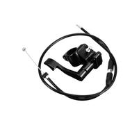 CLISPEED Cavo Acceleratore per Moto con Comando Pollice, Alluminio Nero | Lunghezza Cavo 80cm, Montaggio Rapido, Risposta Fluida, per Mini Bike, Atv e Riparazioni