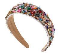 CLISPEED Cerchietto Glitterato Da Donna Decorazioni in Strass e Cristalli Lucidi Copricapo Per Capelli Da Festa Per Bambine e Ragazze