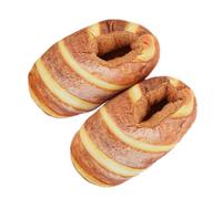 CLISPEED Ciabatte Invernali da Donna in Cotone Suola Antiscivolo Sandali Creativi a Forma di Pane Pantofole Morbide per Casa e Interno Unica 36-40