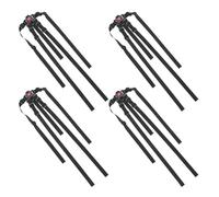 CLISPEED Cinghie di Sicurezza Regolabili a 5 Punti per Seggiolone e Passeggino Set da 4 Pezzi Nero Imbracatura Sgancio Rapido per Ricambio per Seggiolone e Carrozzina Sicurezza