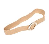 CLISPEED Cintura Intrecciata Da Donna Macramè Elastica Con Fibbia Rotonda in Stile Boho Per Vita, Cintura Larga Estiva Per Abiti, Gonne e Pantaloni Da Adulti, Accessorio Moda Vacanze