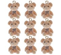 CLISPEED Ciondoli a forma di orso in resina e accessori attraenti per la creazione di gioielli, 10 ciondoli a forma di cartone animato delicati sulla pelle, per realizzare orecchini e catene per