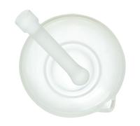 CLISPEED Ciotola per Macinare in Vetro 90mm con Pestello, Mini Mortaio Multifunzionale per Spezie e Medicinali, Utensile da Cucina Pratico e Facile da Pulire per Uso Stile Casuale