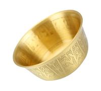 CLISPEED Ciotola Sacrificale in Rame Dorato Multifunzionale per Offerte Buddiste e Decorazione Casa Resistente e Facile da Pulire