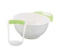 CLISPEED Ciotola Schiacciapappe per Base Antiscivolo Manuale Portatile per Alimenti Solidificati in Fine per Cucina Viaggi e Uso