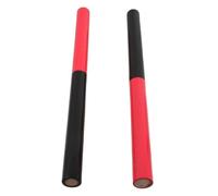 CLISPEED Claves Musicali in Legno Duro Rosso e Nero Bacchette per Danza Cinese e Strumenti Percussione Impugnatura Ergonomica per Performance Ritmiche Versatili e Scuole di Danza