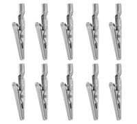 CLISPEED Clip Coccodrillo Morsetti Rapidi in Acciaio Inossidabile 10pezzi Resistenti alla Corrosione con Impugnature Differenziate per Test Elettrici