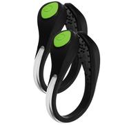 CLISPEED Clip LED per Scarpe da Corsa e Passeggio Leggera, Lampada di Sicurezza Verde Clip, Luce di Marcia Portatile per Jogging Notturno Uomo e Donna