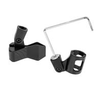CLISPEED Clip Microfono per Sax Nero in Abs e Ferro Portatile e Pratico Supporto per Microfono Set 1 Pezzo per Strumenti Musicali
