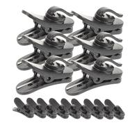 CLISPEED Clip per Cavi Microfonici in Plastica, Set da 15 Pezzi di Piccole Clip per Filo Microfono e Auricolari, Fissaggio Stabile e Compatte per Riunioni, Registrazioni e Discorsi