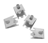 CLISPEED Clip per Ripiani Congelatore in Acciaio Inox Regolabili, Set da 4 Ganci per Supporto Mensole Frigorifero, Accessori Hardware per Stabilizzare Ripiani e Organizzare Spazi