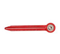 CLISPEED Compasso da Disegno Hole Ruler Circolare Mini Portatile in Lega di Alluminio e Acciaio Inox, Rosso, Alta Precisione, per Falegnameria e Disegno Tecnico, Studenti