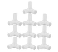 CLISPEED Connettore a Giunto a 3 Vie in Plastica 12Mm, Kit 10 Pezzi per Montaggio Armadi e Organizer Scarpe, Resistente per Uso Prolungato in Mobili e Scaffali Interni