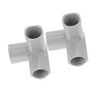 CLISPEED Connettori a Gomito e a t Per Box Ragazzo Ragazza, Raccordi Per Tubi in Acciaio, Installazione Rapida Per Recinzioni Interne Ed Esterne, Accessori Per Recinti Di Sicurezza, Set 2 Pezzi