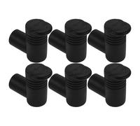 CLISPEED Connettori per Tubi Stendino 6 Pezzi Nero in Plastica Design ad Angolo Retto, Accessori per Stand Porta Abiti e Stendino Panni da Casa