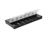 CLISPEED Contenitore Portatile Settimanale Scomparti Custodia Ermetica per Pillole Mattina e Sera Design Indipendente per Viaggi e Uso Quotidiano