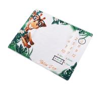 CLISPEED Coperta per Neonata in Flanella Bianca 75x100 Cm Set 3 Pezzi con Cornice Fotografica, Copertina Morbida per Shower e Accessorio per Fotografia Ragazzo Ragazza