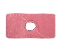CLISPEED Copertina per Lettino Massaggio con Foro per Viso Morbido e Traspirante Rosa Copri Testata Professionale per Saloni Spa e Terapie Relax