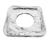 CLISPEED Coperture per Fornelli a Gas in Alluminio Quadrate Monouso 10 Pezzi, Rivestimenti Spessi 3,5 Mm Antiolio e Anti-grasso, Protezione per Piano Cottura Facile da Pulire, Compatibili