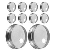 CLISPEED Copribulloni Decorativi per WC in Acciaio 55Mm Set da 10 Pezzi per Fissaggio Cerniera Sedile Accessori Bagno per Montaggio e Protezione Base WC