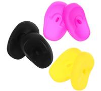 CLISPEED Copriorecchie in Silicone Per Tinture Chioma, Set Da 3 Paia, Protezioni Auricolari Riutilizzabili, Resistenti All’acqua, Per Saloni Di Bellezza e Trattamenti Estetici