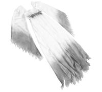 CLISPEED Costume da Donna Halloween Sposa Fantasma Gotico in Cotone Bianco Design Unico Stile Vittoriano per Feste Cosplay Comodo e Versatile