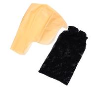 CLISPEED Cuffia Calva in Lattice Elastico con Rete per Capelli Accessorio Costume Festa Halloween Cosplay per Adulti Adatta per Monaci e Suore Resistente e Confortevole