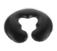 CLISPEED Cuscino Massaggiante Viso a Forma di U in Silicone Nero per Lettino da Massaggio Spa, Cuscino Cervicale Poggiatesta per Trattamenti Estetici e Massaggi Terapeutici, Supporto