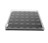 CLISPEED Custodia Organizer per Plettri per Chitarra 36 Scomparti in Acrilico Trasparente, Scatola Porta-plettri da Parete Compatta e Leggera, Vetrina Espositore per Plettri Ukulele, Basso