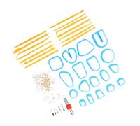 CLISPEED Cutter per Argilla in Plastica per Orecchini e Gioielli Strumenti DIY con Lame Affilate e Bordi Sicuri per Modellare e Creare Bijoux Unici