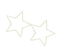 CLISPEED Decorazione Murale a Forma in Ferro Color Oro, Base Solida e Fili Avvolgibili, 2 Pezzi per Macramè e Oggetti Decorativi la Casa