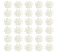 CLISPEED Diffusore di Fiori Artificiali Mini Margherita 100 Pezzi in Schiuma PE Bianco Latte, Aromaterapia Profumatore per Ufficio e Bagno, Decorazione per Ambienti Interni