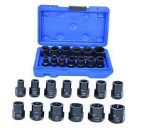 CLISPEED Estrattore Dadi e Bulloni in Acciaio Cromo-molibdeno Kit Rimozione Bulloni Arrugginiti e Bloccati con Custodia Solida Resistente e Anti-ruggine per Officina Meccanica