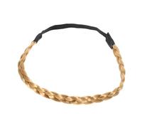 CLISPEED Fascia per Elastica Treccia Sintetica per Donne Accessorio Colore Marrone e Resistente per Fotografici e Speciali