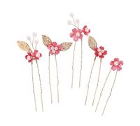 CLISPEED Fermagli in Lega di Zinco 5pezzi a Forma di Fiore a Cinque Petali Eleganti e Comodi da Indossare per Chioma Sposa per Occasioni Speciali e Serate