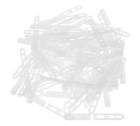 CLISPEED Fermagli per Chioma in Plastica Trasparente 100 Pezzi Denti in PP per Ragazze e Progetti di Artigianato Manuale