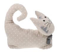 CLISPEED Fermaporta Decorativo e Morbido Non Graffia Pavimento di Cotone Sabbia a Forma di Gatto per Camera da Letto e Stanza dei Ragazzo Ragazza