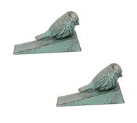 CLISPEED Fermaporta Decorativo in Ghisa Uccelli Set da 2 Pezzi Cuneo Fermaporta Resistente per Porte Cucina e D'ingresso Facile da Usare e Trasportare Protezione per Cunei