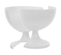 CLISPEED Fioriere da Parete in Plastica a Mezza Urna 2 Pezzi, Vaso da Fiori Rustico per Piante da Interno, Decorazione Floreale da Parete per Balconi, Portici e Ambienti Compatti