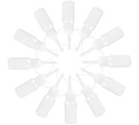 CLISPEED Flaconi Applicatori da 30ml per Tintura Chioma 12 Pezzi in PE Beccuccio a Punta Bianco, Lavabili e Progettati per Ridurre gli Sprechi, per Tintura e Pittura Chioma