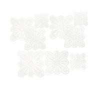 CLISPEED Fogli di Rete in Plastica a Forma di Petalo Bianco 15 Pezzi Tela Multiuso Materiale Plastico Versatile per Progetti Creativi e Durata Lungo Termine per Cucito e Fai da Te