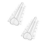 CLISPEED Formatore per Frutta e Verdura a Forma di Cuore 2 Pezzi per Giardinaggio in Cortile Resistente a Sole, Pioggia e Alte Temperature, Strumento Pratico per Modellare Ortaggi e Frutti