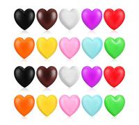 CLISPEED Ganci per Occhiali in Silicone Antiscivolo 20 Pezzi Supporti Auricolari Colorati a Forma di Cuore Fermagli per Orecchie Comodi e per e da Sole