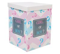 CLISPEED Gender Reveal Box per palloncini pieghevole per baby shower per ragazzi o decorazioni per feste shower