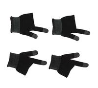 CLISPEED Guanti da Gaming Traspiranti e Antisudore per Mani Sudate Copri Dita Sottili e Elastici per Touch Screen Smartphone da Nero Grigio