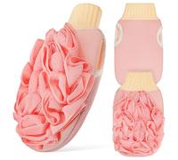 CLISPEED Guanto Esfoliante Bifacciale da Bagno 3 Pezzi in Materiale Vegetale Scrub Profondo per Corpo e le Mani Spugna Esfoliante Morbida Adatta a Uomo e Donna per Pulizia Pelle Morta in