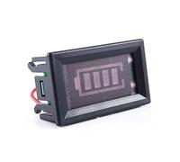 CLISPEED Indicatore Batteria con Display LED Monitor Digitale Capacità Batteria Al e per Auto e Dispositivi Elettrici Custodia Protettiva per Installazione Pannello