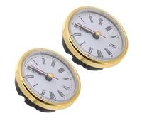 CLISPEED Kit 2 Pezzi Movimento Orologio da Parete in Ferro e Plastico con Numeri Romani, Meccanismo al Quarzo Preciso per Progetti Moderni e Spazi Living